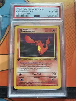 (Lot of 3) 2000 Pokemon Rocket Dark Charizard/ Charmander PSA Graded - Image 3