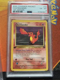 (Lot of 3) 2000 Pokemon Rocket Dark Charizard/ Charmander PSA Graded - Image 4