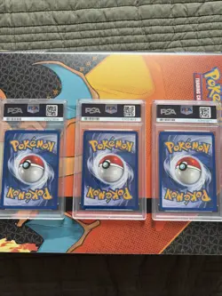 (Lot of 3) 2000 Pokemon Rocket Dark Charizard/ Charmander PSA Graded - Image 5