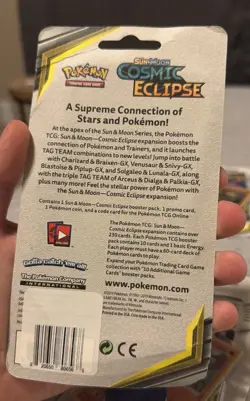 Sun & Moon Cosmic Eclipse Blister w/ Promo (Terrakion) Sealed Pokemon - Image 3