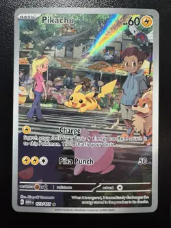 Pokemon TCG Pikachu IR 173/165 Sv: Scarlet & Violet 151 Illustration Rare Holo - Image 1