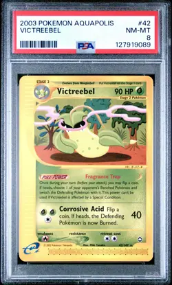 2003 POKEMON AQUAPOLIS #42 VICTREEBEL PSA 8 - Image 1