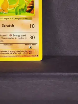 Pokemon TCG Card - Charmander Base Set Shadowless 46/102 1st Edition Common LP - Image 4