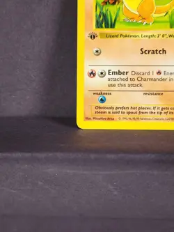 Pokemon TCG Card - Charmander Base Set Shadowless 46/102 1st Edition Common LP - Image 5