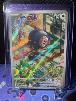Lechonk Pokemon 2023 Obsidian Flames 209/197 Illustration Rare Holo - Lp - Image 1