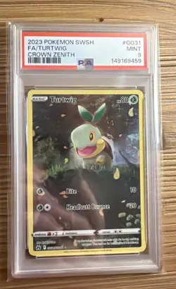 Turtwig GG31/GG70 Galarian Gallery Graded PSA MINT 9 Pokemon TCG Crown Zenith - Image 1
