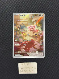 Pokemon Mega Evolutions - Stufful - 154/132 - Illustration Art Rare - M/NM - Image 4