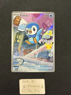 Pokemon 30th First Partner - Piplup - MEP 042 - Illustration Art PROMO - M/NM - Image 1