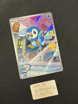 Pokemon 30th First Partner - Piplup - MEP 042 - Illustration Art PROMO - M/NM - Image 3