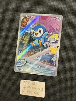 Pokemon 30th First Partner - Piplup - MEP 042 - Illustration Art PROMO - M/NM - Image 4