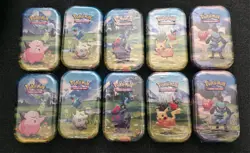 10 Pokemon TCG Mega Evolution: Ascended Heroes Mini Tin New Sealed (NEW) - Image 1