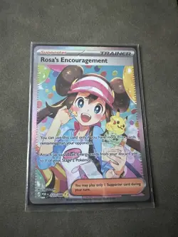 Rosa’s Encouragement 123/088 SR Full Art Pokemon ME03 Perfect Order NM - Image 1