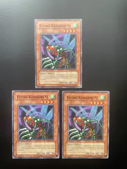 Yugioh Flying Kamakari #1 SD8-EN006 1st Edition Common MP/HP X3 - Image 1
