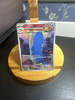 Wailord 162/159 SV09 Illustration Rare Full Art 240 HP Hydro Pump Pokemon TCG - Image 1