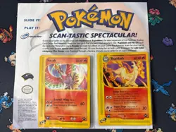 Original WOTC Pokemon Promo e-Reader Ho-Oh & Rapidash W/ Sheet_ Corner Damage ! - Image 1