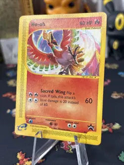 Original WOTC Pokemon Promo e-Reader Ho-Oh & Rapidash W/ Sheet_ Corner Damage ! - Image 4