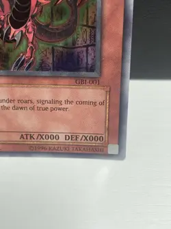 Slifer the Sky Dragon - GBI-001 - Ultra Rare - Limited Edition Lightly Played AE - Image 4