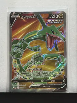 Pokemon TCG Rayquaza V 193/203 Evolving Skies Ultra Rare Full Art Holo 210HP - Image 1