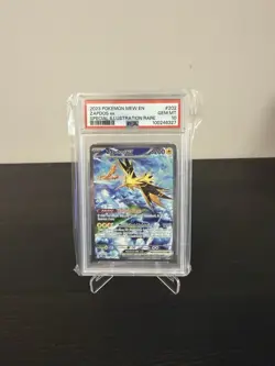 Pokemon Zapdos ex 202/165 PSA 10 Gem Mint SV 151 Special Illustration Rare 2023 - Image 1