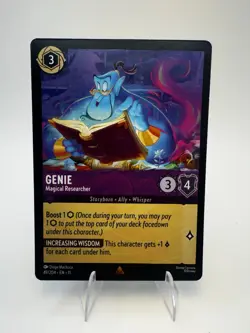 Disney Lorcana Winterspell (11) #49/204 Genie - Magical Researcher - Image 1
