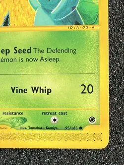 BULBASAUR 95/165 Expedition NON-HOLO E-Series / E-Reader Pokemon TCG card NM - Image 5