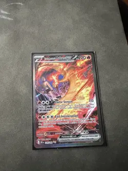 Pokemon TCG Team Rockets Moltres EX Card 229/182 Destined Rivals SIR - Image 1