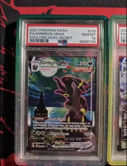 PSA 10 Evolving Skies Grails Moonbreon + Rayquaza Alt Art Bundle Pokemon Cards - Image 3