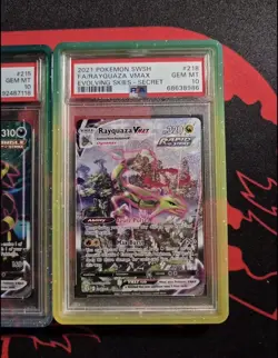 PSA 10 Evolving Skies Grails Moonbreon + Rayquaza Alt Art Bundle Pokemon Cards - Image 4
