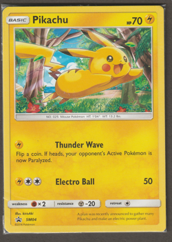 SEALED Pikachu Pokemon TCG Pokemon Promos SM04 Promo 2016 New Trading Card - Image 1
