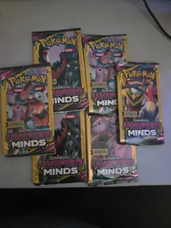 Unified Minds Dollar General 3 Card Blister Pack Pokemon TCG Factory Sealed New - Image 1