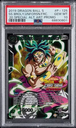 SS Broly Unforeseen Force Top 16 Winner Tournament Dragon Ball Super Card PSA 10 - Image 1