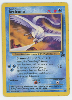 Articuno 22 Black Star Promo Rare Pokemon Card 2001 WOTC - Image 1