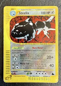 Pokemon Card- Steelix-Skyridge-Holo-H29/H32-Rare-ENG-PL - Image 1