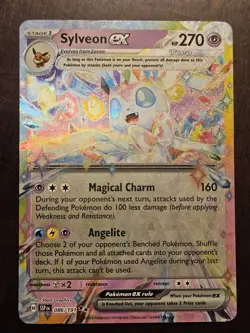 Sylveon EX Double Rare 086/191 Pokemon TCG Card Surging Sparks MINT!!! - Image 1