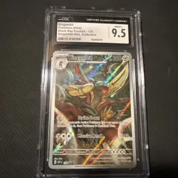 Pokemon 2024 Shrouded Fable Kingambit Black Star Promo Card #130 CGC 9.5 Mint - Image 2