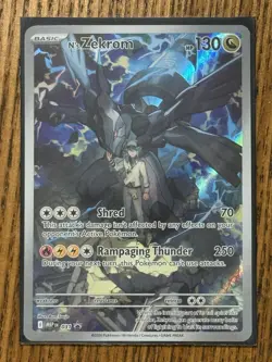 Pokemon N's Zekrom 031 Promo Full Art Holo Card MEP Basic 130 HP English - Image 1
