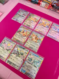 Prismatic Evolutions EX Complete 9 Card Eeveelutions Set - Image 3