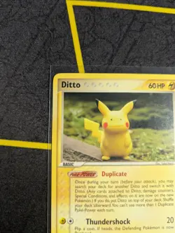 2005 Pokemon Card - Ditto (Pikachu) 63/113 - Vintage Ex Delta Species LP - Image 4