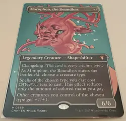 🔥 Morophon, the Boundless (Borderless Profile) Commander Masters 🔥 NON-FOIL - Image 1