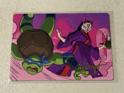 mtg gold signature Kitsune's Technique, Art Series card TMNT - Image 1