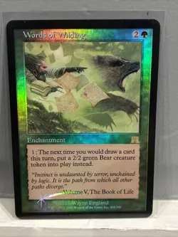 Magic the Gathering Words of Wilding Foil Onslaught - Image 1