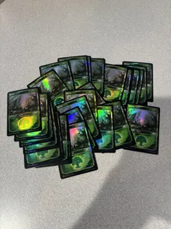 Magic: The Gathering - Foil Basic Land - Showcase - Forest x1 - Image 1