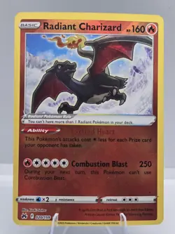 Radiant Charizard 20/159 Shiny Pokemon Crown Zenith NM - Image 1