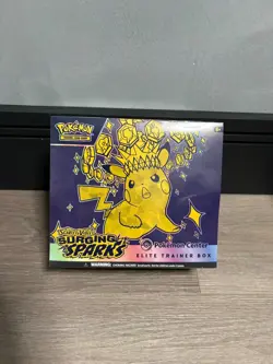 Pokemon TCG Surging Sparks Pokemon Center ETB Elite Trainer Box Sealed. Clean. - Image 1