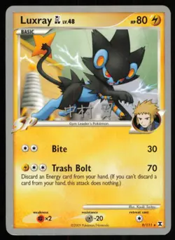 2009 Platinum - Rising Rivals Luxray GL Worlds Basic/Rare #9 - Image 1