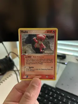 Pokemon TCG Magby 58/92 EX Legend Maker Reverse Holo Common 40 HP Ignite - Image 2