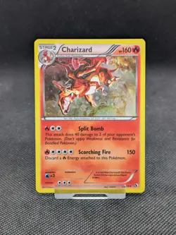 Pokemon Legendary Treasures Charizard 19/113 Cosmos Holo LP/Played - Image 1