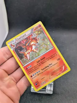 Pokemon Legendary Treasures Charizard 19/113 Cosmos Holo LP/Played - Image 2