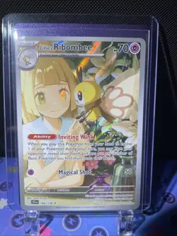 Pokemon Lillie's Ribombee 164/159 Sv09: Journey Together IR - Image 1