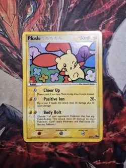Pokemon POP Series 3 Plusle 5/17 Holo Rare LP/MP - Image 1